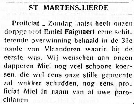 Verslaggeving in de Beiaard van 3 mei 1947